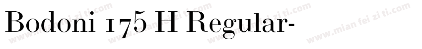 Bodoni 175 H Regular字体转换